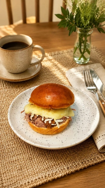 Sanduíche de Carne de Panela da Artesanalle