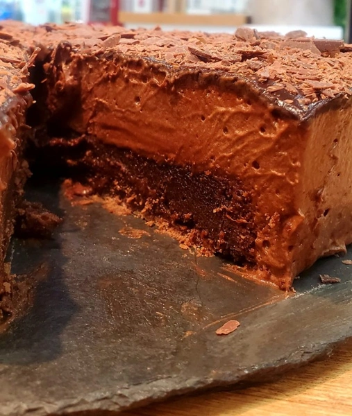 Fatia de Torta de Chocolate da Artesanalle